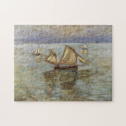 Vist Boats in Pourville Monet Fine Art Legpuzzel (Horizontaal)