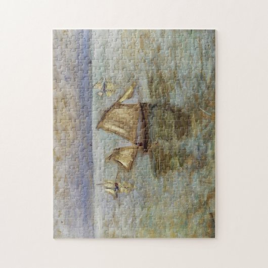 Vist Boats in Pourville Monet Fine Art Legpuzzel (Verticaal)