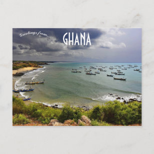 Vist Boats in Senya Beraku Ghana Briefkaart