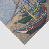 Vist Boats op de loskoppeling van Beach Van Gogh Tissuepapier (Detail)