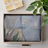 Vist Boats op de loskoppeling van Beach Van Gogh Tissuepapier (Geschenk)