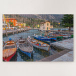 Vist Boats op het meer in Riva del Garda Italië Legpuzzel<br><div class="desc">Deze schilderachtig puzzle is uitgerust met kleurrijke vissersboten op het meer in Riva del Garda in Italië #reis #adventure #europe #european #rivadelgarda #italiy #boten #vissen #vissersboten #meer #water #water #jigzaag #puzzle #jigsawpuzzle #gifts #plezier #stockingstuffers #games #natuur</div>