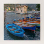 Vist Boats op het meer in Riva del Garda Italië Legpuzzel<br><div class="desc">Deze schilderachtig puzzel van de puzzel is voorzien van kleurrijke vissersboten op het meer in Riva del Garda in Italië #boten #Fishingboten #meer #water #water #landscape #jigzaag #puzzle #jigsawpuzzle #giften #plezier #stockingstuffers #games #natuur</div>