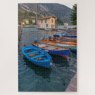 Vist Boats op het meer in Riva del Garda Italië Legpuzzel