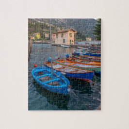 Vist Boats op het meer in Riva del Garda Italië Legpuzzel