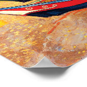 Vist Boats op het strand bij Saintes-Maries Poster (Hoek)