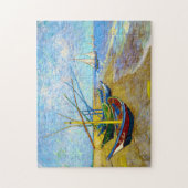 Vist Boats op het strand door Vincent Van Gogh art Legpuzzel (Verticaal)