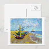 Vist Boats op het strand door Vincent Van Gogh Briefkaart (Voorkant / Achterkant)