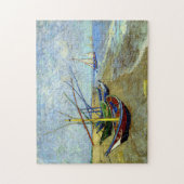 Vist Boats op het strand door Vincent Van Gogh Legpuzzel (Verticaal)
