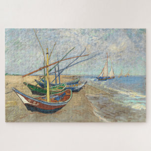 Vist Boats op het strand door Vincent Van Gogh Legpuzzel