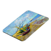 Vist Boats op het strand door Vincent Van Gogh Magneet (Linkerzijde)