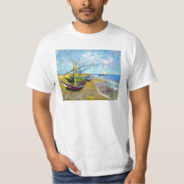 Vist Boats op het strand door Vincent Van Gogh T-shirt