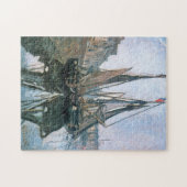 Vist Boats op Honfleur 1868 Monet Fine Art Legpuzzel (Horizontaal)