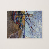 Vist Boats op strand Legpuzzel (Horizontaal)