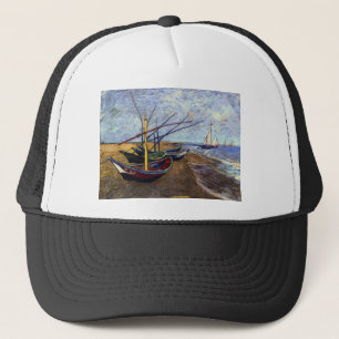 Vist Boats op strand Trucker Pet