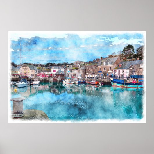 Vist Boats - Padstow Harbour, Cornwall, VK Poster (Voorkant)