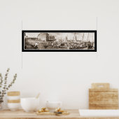 Vist Boats Panama Photo 1909 Poster (Keuken)