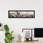 Vist Boats Panama Photo 1909 Poster (Thuiskantoor)