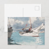 Vist Boats, sleutelwesten Briefkaart (Voorkant / Achterkant)