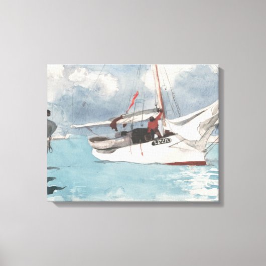 Vist Boats, sleutelwesten Canvas Afdruk (Voorkant)