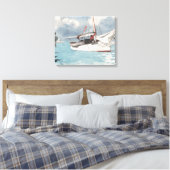 Vist Boats, sleutelwesten Canvas Afdruk (Insitu (Slaapkamer))