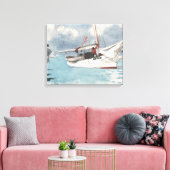 Vist Boats, sleutelwesten Canvas Afdruk (Insitu (Woonkamer))