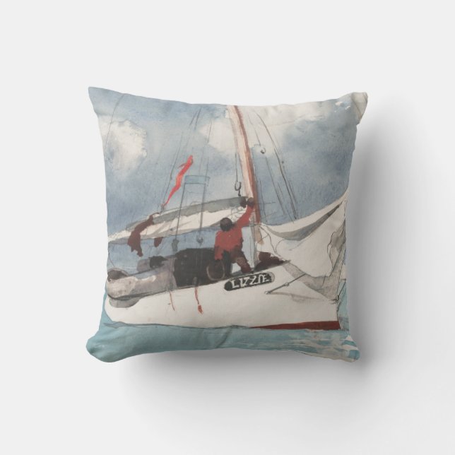 Vist Boats, sleutelwesten Kussen (Voorkant)