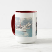 Vist Boats, sleutelwesten Mok (Voorkant links)