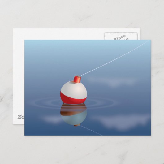 Vist Bobber in water Briefkaart (Voorkant / Achterkant)