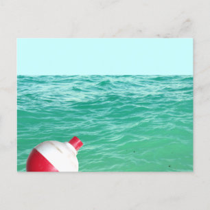 Vist Bobber in water Briefkaart