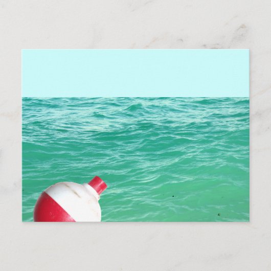 Vist Bobber in water Briefkaart (Voorkant)