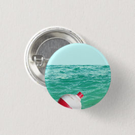 Vist Bobber in water Ronde Button 3,2 Cm