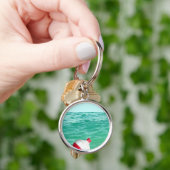 Vist Bobber in water Sleutelhanger (Hand)