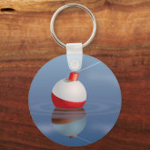 Vist Bobber in water Sleutelhanger (Voorkant)