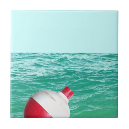 Vist Bobber in water Tegeltje (Voorkant)