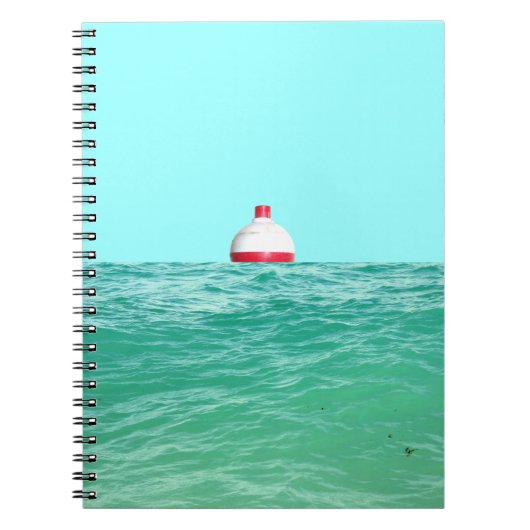 Vist Bobber op water Notitieboek (Voorkant)