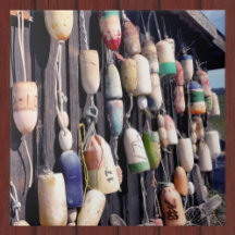 Vist boeien op de deoratieve Tegel van het Rustic-