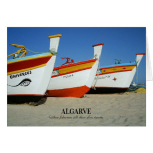 Vist boten op Algarve's Beach Foto