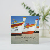 Vist boten op Algarve's Beach Foto (Staand voorkant)