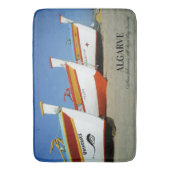 Vist boten op Algarve's Beach Foto Badmat (Voorkant Verticaal)