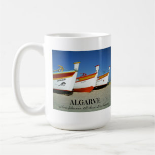 Vist boten op Algarve's Beach Foto Koffiemok