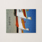 Vist boten op Algarve's Beach Foto Legpuzzel (Horizontaal)