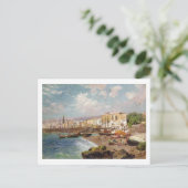 Vist boten op de strand van Marinella, Napels (o Briefkaart (Staand voorkant)