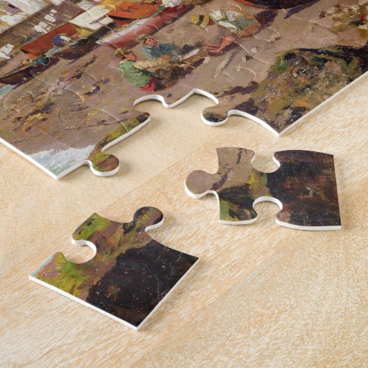 Vist boten op de strand van Marinella, Napels (o Legpuzzel (Zijkant)