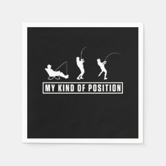 Vist buitenshuis Camping Fish Fisherman Gift Servet