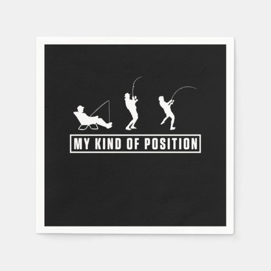 Vist buitenshuis Camping Fish Fisherman Gift Servet (Voorkant)