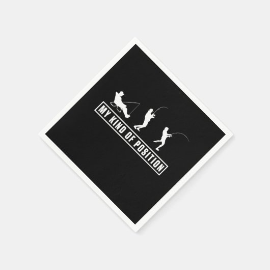 Vist buitenshuis Camping Fish Fisherman Gift Servet (Hoek)