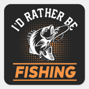 Vist citaat ik zou eerder Gevist Mannen vrouwen 2/ Vierkante Sticker