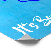 Vist citaat met vishaak poster (Hoek)