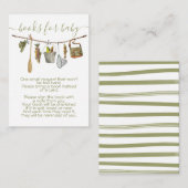 Vist clothesline Boeken voor Baby Informatiekaartje (Voorkant / Achterkant)